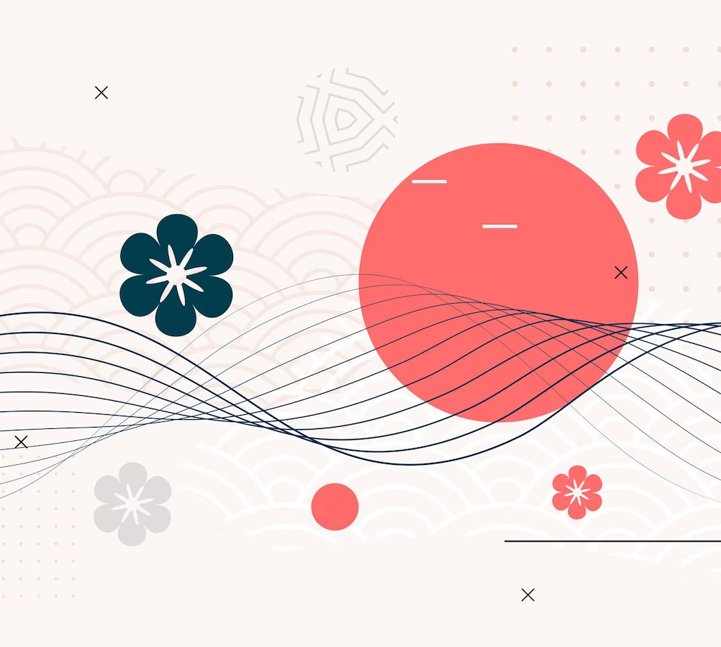 japanese style background with flower wave lines 1017 31209 Values & Mission