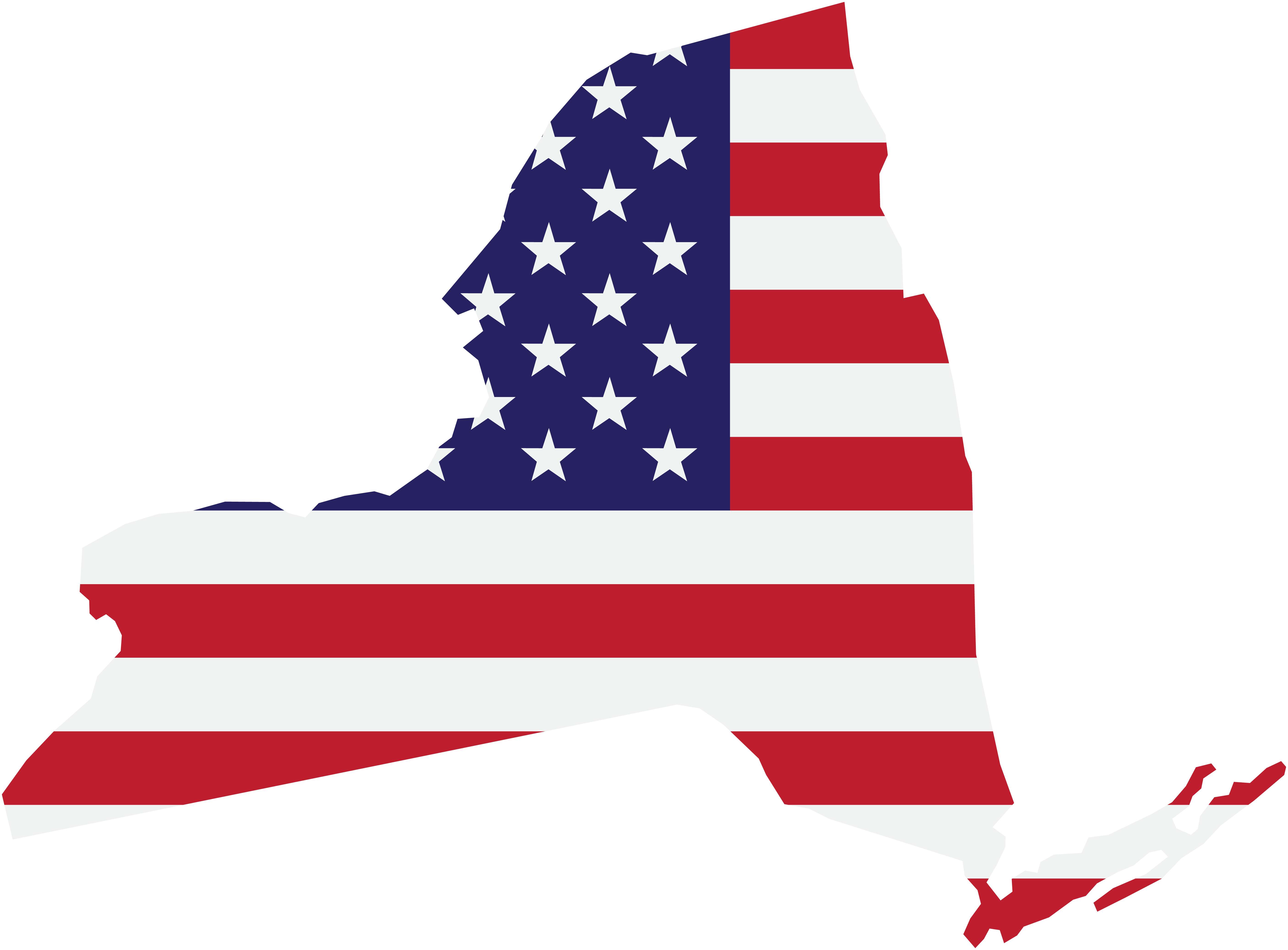 vecteezy outline drawing of new york state map on usa flag 17178716 505 Offices